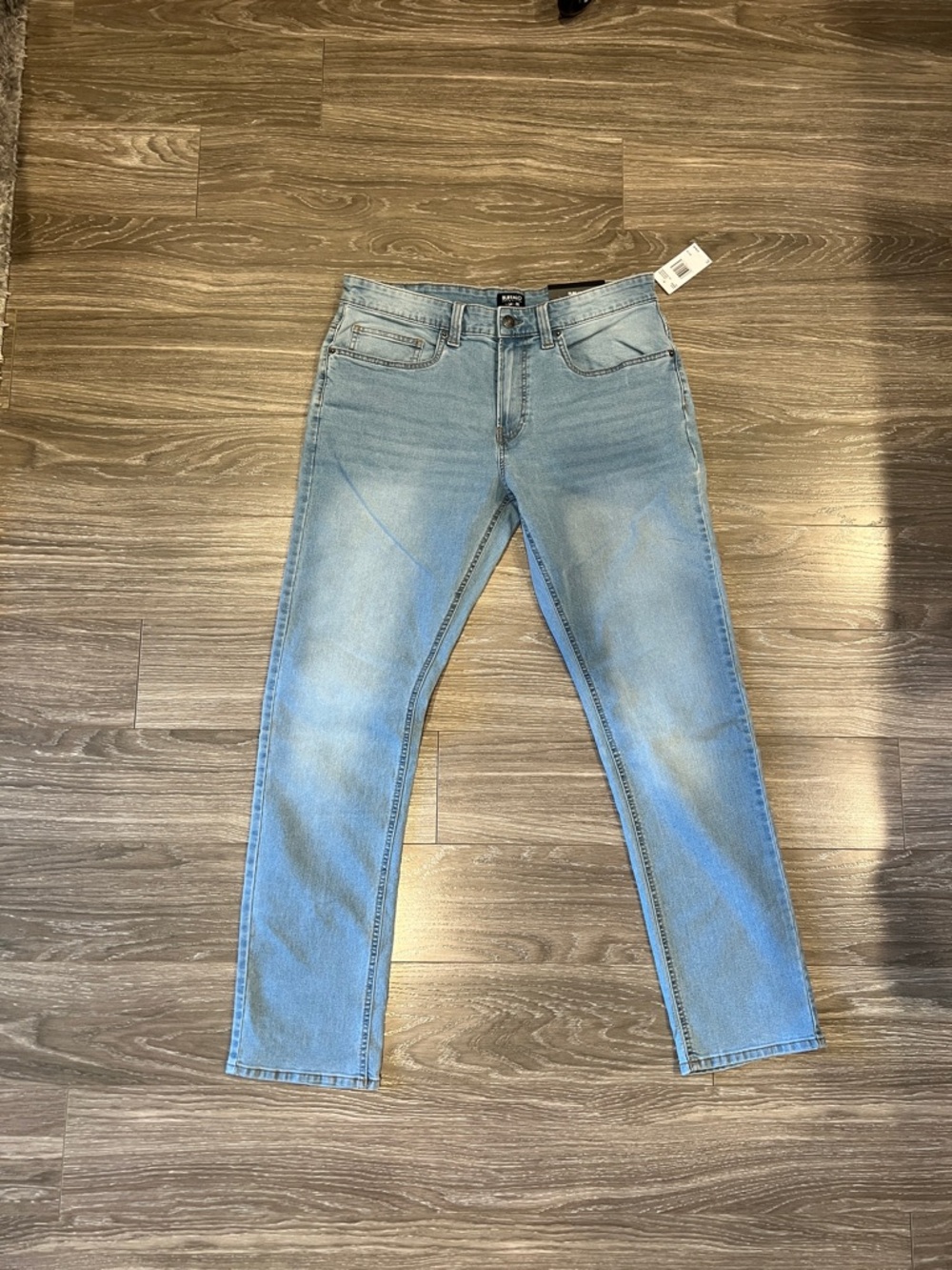 Buffalo David Bitton Light Blue Slim Straight Jeans
